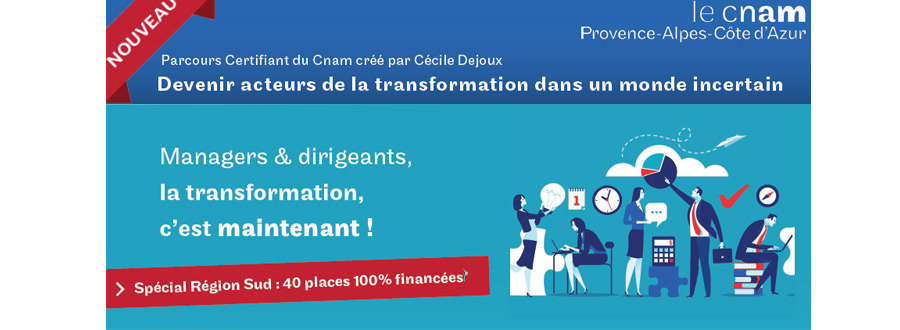 Nouvelle formation du CNAM pour devenir acteur de la transformation