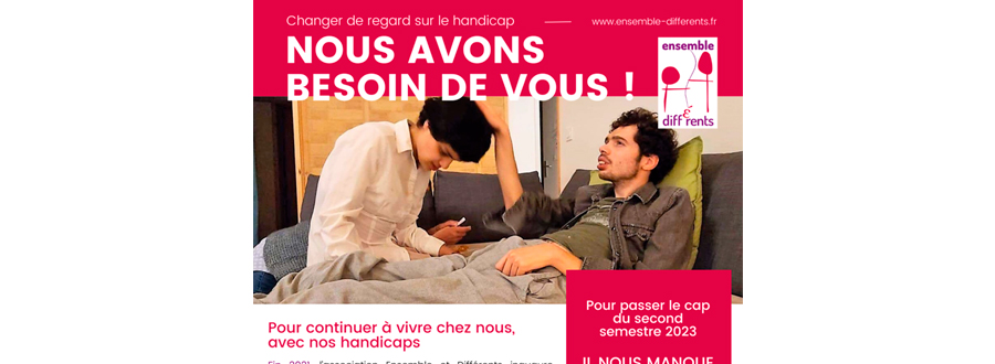 Habitat inclusif : un appel à dons | Ensemble & Différents et Coopîlote Ta Vie