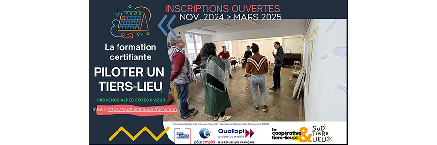 Formation : Piloter un tiers-lieu en Provence-Alpes-Côte d'Azur | Sud Tiers-Lieux 
