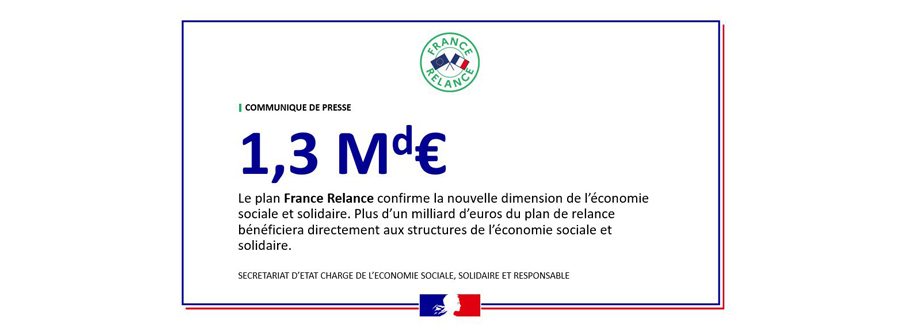 Le plan de relance confirme la nouvelle dimension de l’Économie Sociale et Solidaire (ESS)