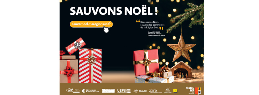 La plateforme digitale « Sauver Noël » de la Région Sud pour soutenir les entreprises 