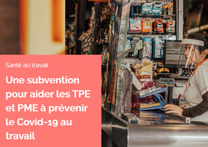 une subvention pour prévenir le Covid-19 dans les entreprises 