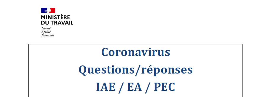 Coronavirus – Covid-19 | Quid des SIAE, des AE et des employeurs PEC ?