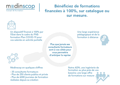 FNE covid-19 : des offres de formations financées à 100% par l’Etat | Medinscop
