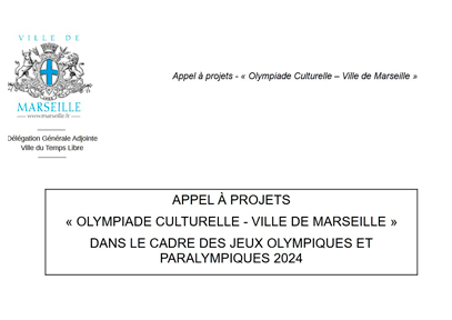 Appel à projets "L'Olympiade culturelle" autour de la culture et du sport | La Ville de Marseille